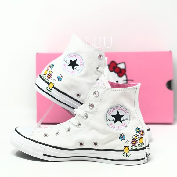 Converse & Hello Kitty Ctas Canvas 29F HI White W - Picture 4 of 7